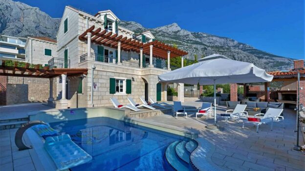 Stone villa with open sea view